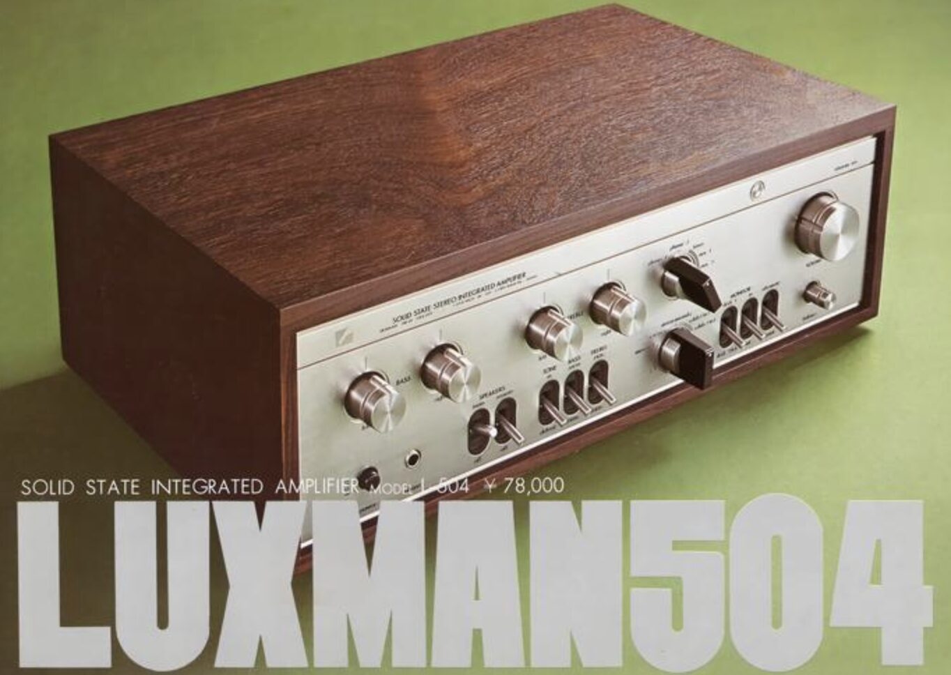 LUXMAN L-504 動作品 LUXMAN(ラックスマン) L-504を徹底解説！【差動増幅プリドライバー段を